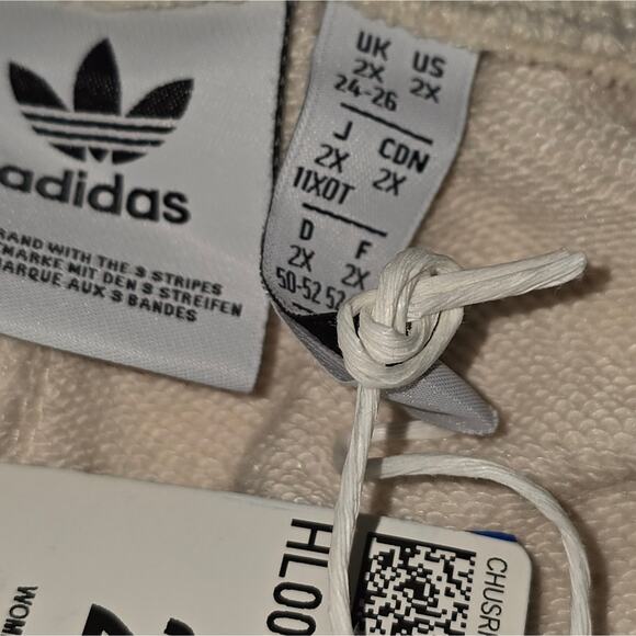 Adidas‎ Original Cream Jogger Sweatpants Pants Plus Size 2X New - Picture 14 of 15